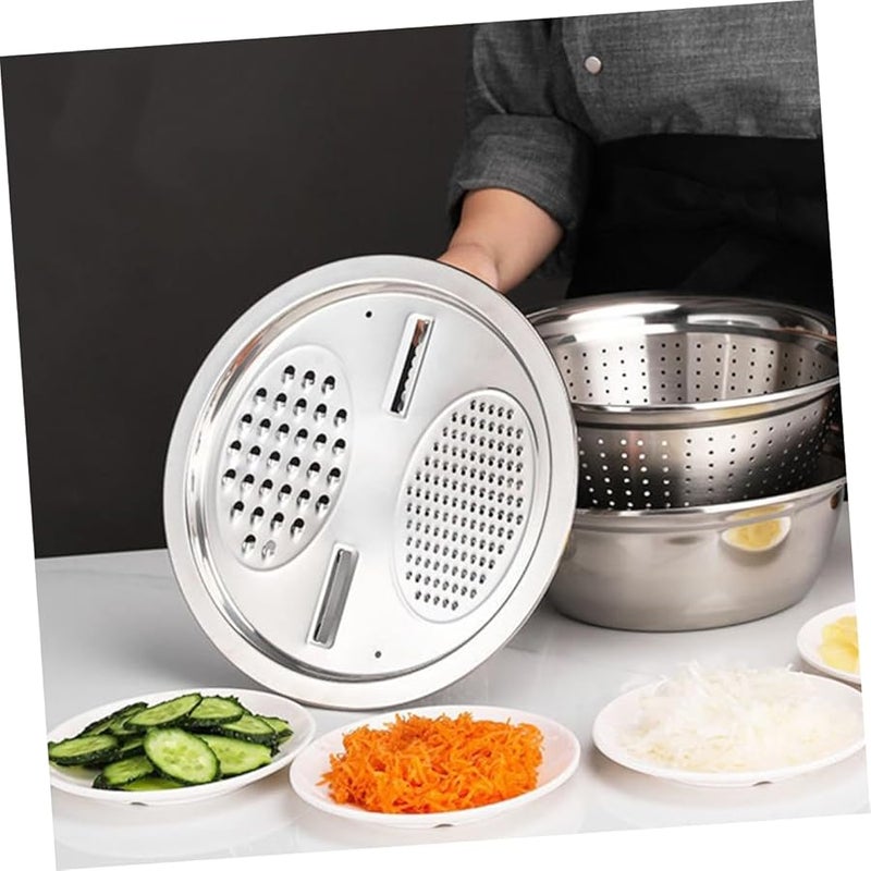 Stainless Steel Vegetable Slicer Potato Shredder 28X28CM Kitchen Essential - Image 4